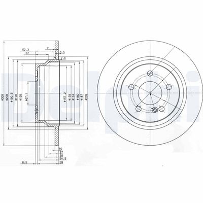 Brake Disc DELPHI BG3757