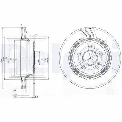 Brake Disc DELPHI BG3758