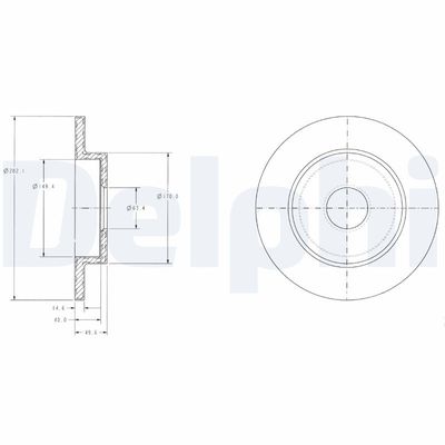 Brake Disc DELPHI BG3761
