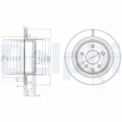 Brake Disc DELPHI BG3765