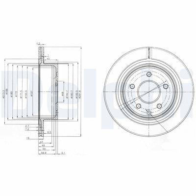 Brake Disc DELPHI BG3765C