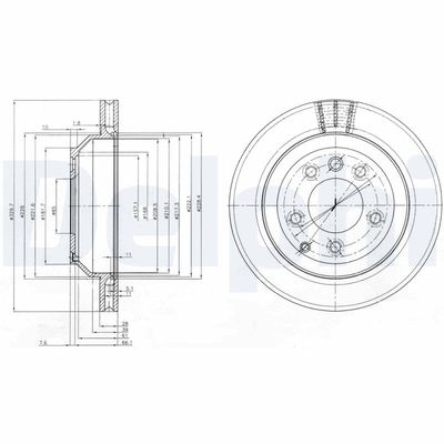 Brake Disc DELPHI BG3775
