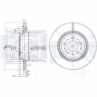 Brake Disc DELPHI BG3782