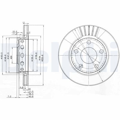 Brake Disc DELPHI BG3785
