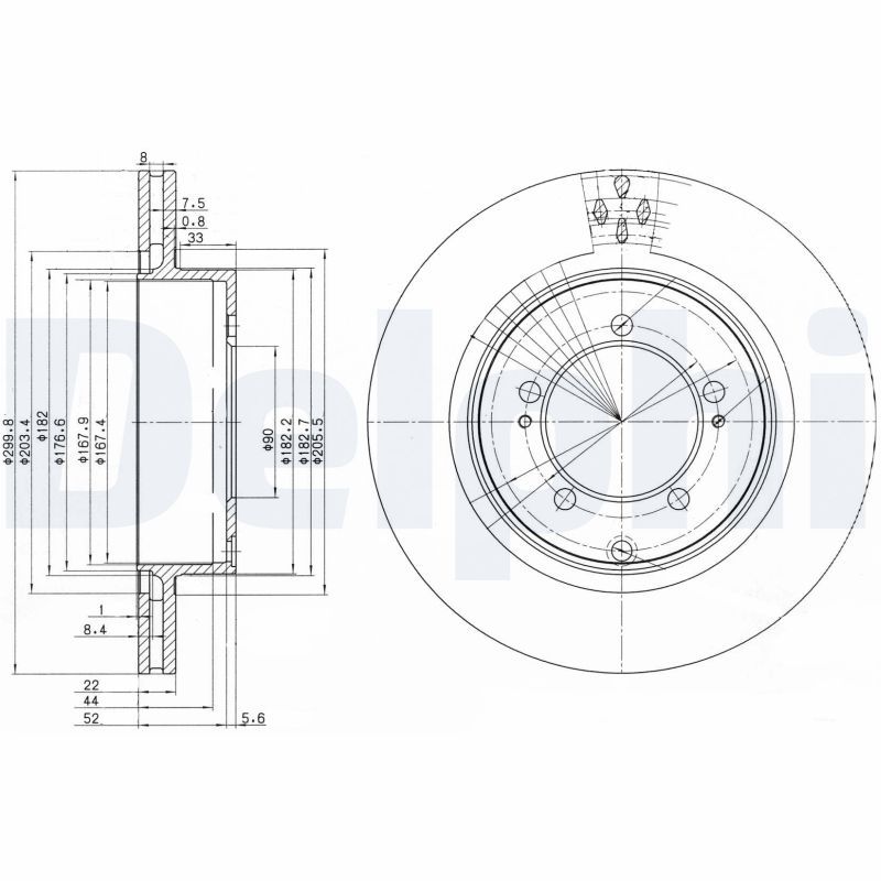 DELPHI BG3811 Brake Disc