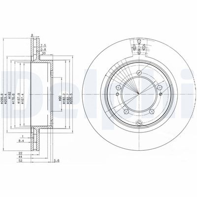 Brake Disc DELPHI BG3811