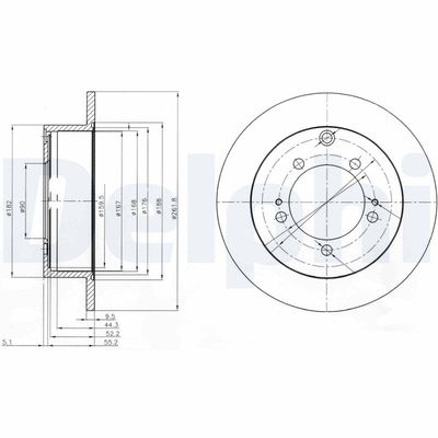 Brake Disc DELPHI BG3815