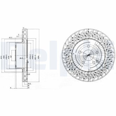 Brake Disc DELPHI BG3827