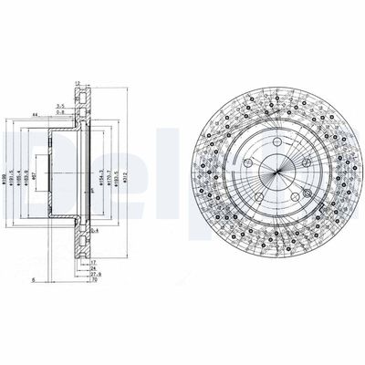 Brake Disc DELPHI BG3828