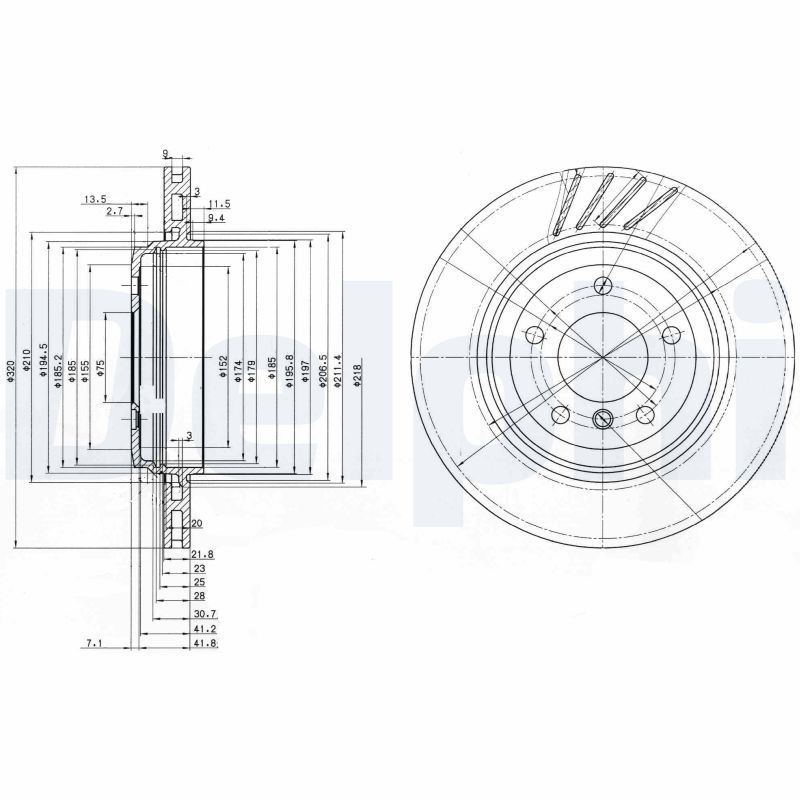 DELPHI BG3831 Brake Disc