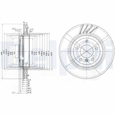 Brake Disc DELPHI BG3831