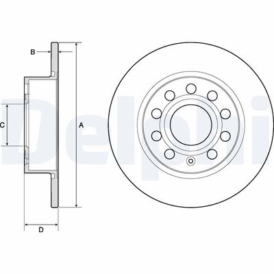 Brake Disc DELPHI BG3834