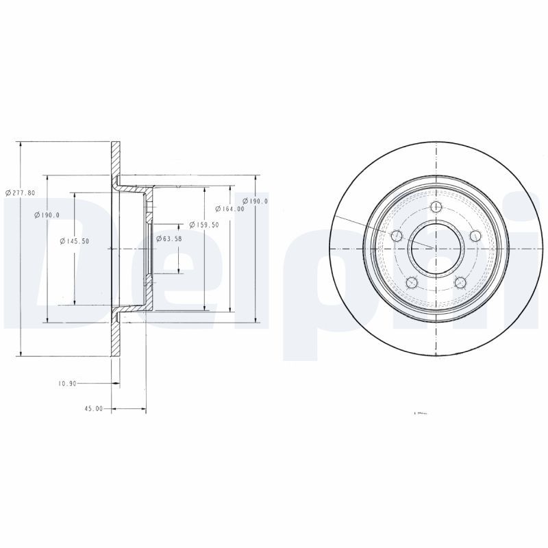 DELPHI BG3873 Brake Disc