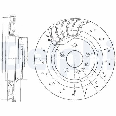 Brake Disc DELPHI BG3880