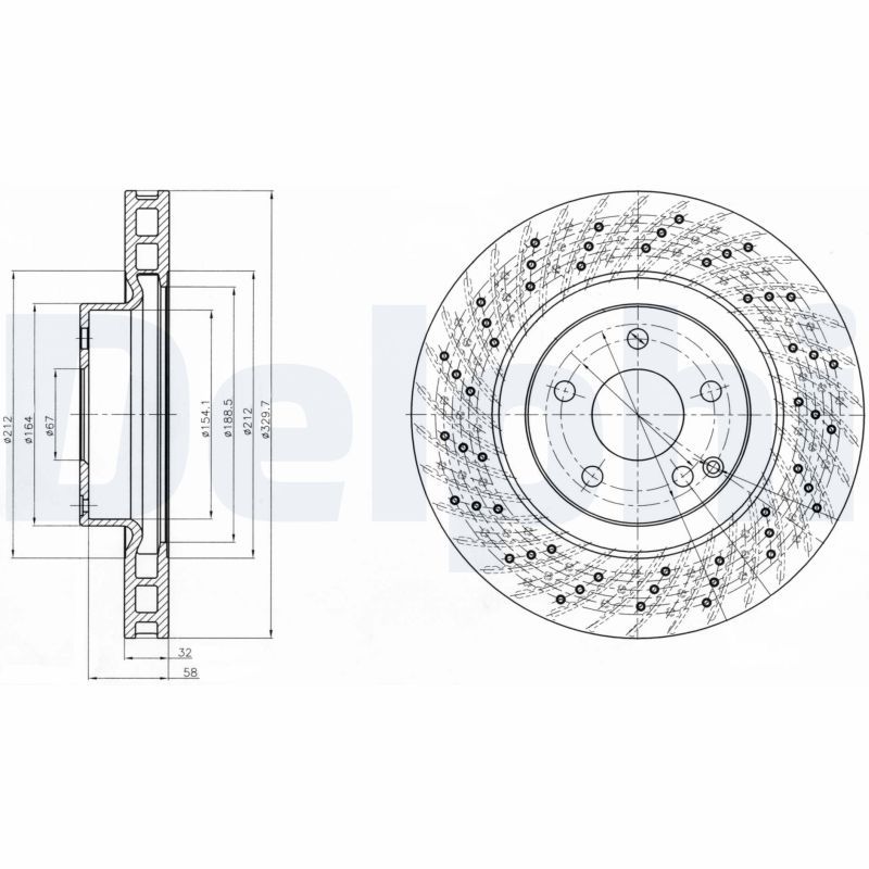 DELPHI BG3883 Brake Disc