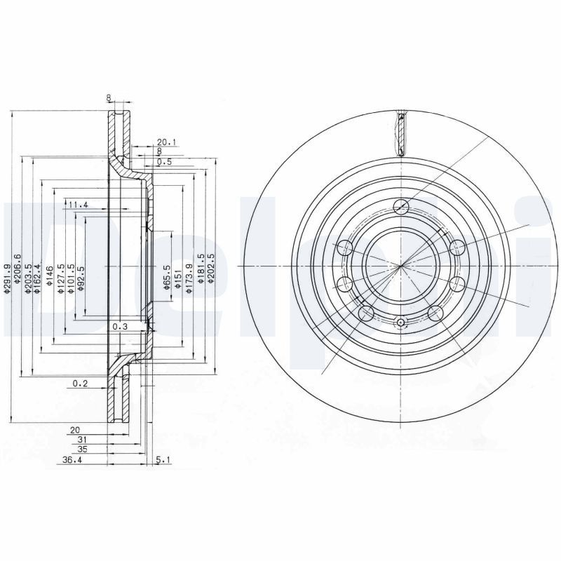 DELPHI BG3886C Brake Disc