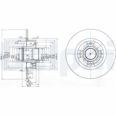 Brake Disc DELPHI BG3888