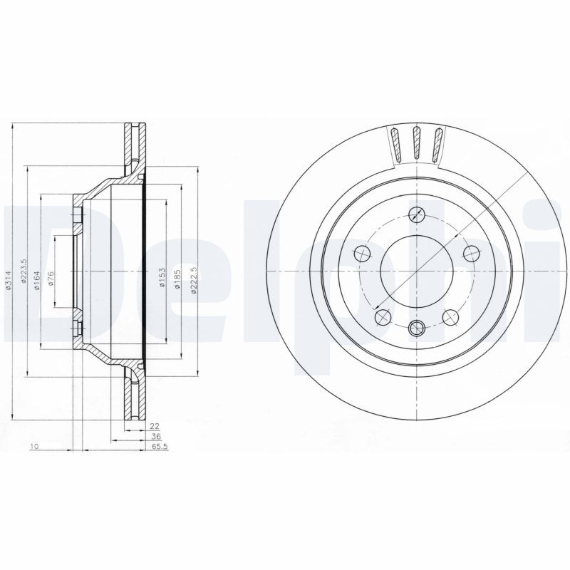 DELPHI BG3894 Brake Disc