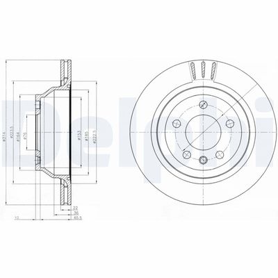 Brake Disc DELPHI BG3894