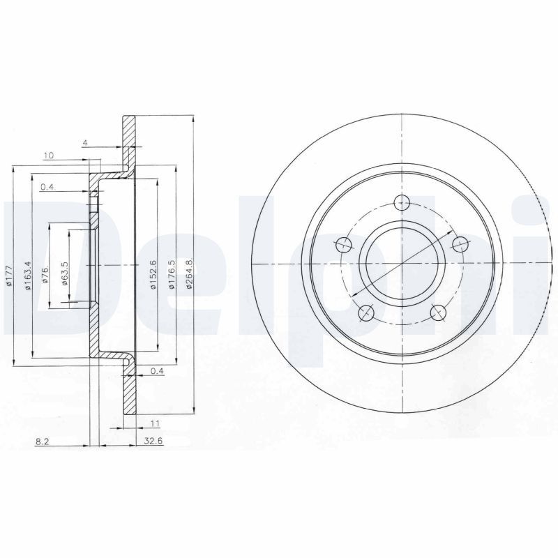 DELPHI BG3896 Brake Disc