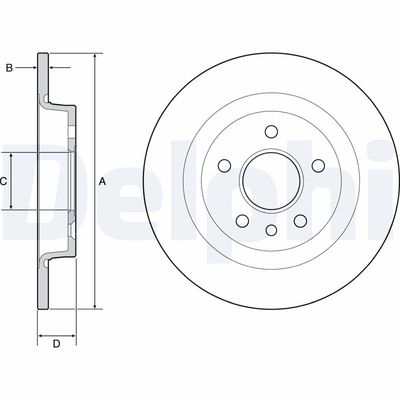 Brake Disc DELPHI BG3897