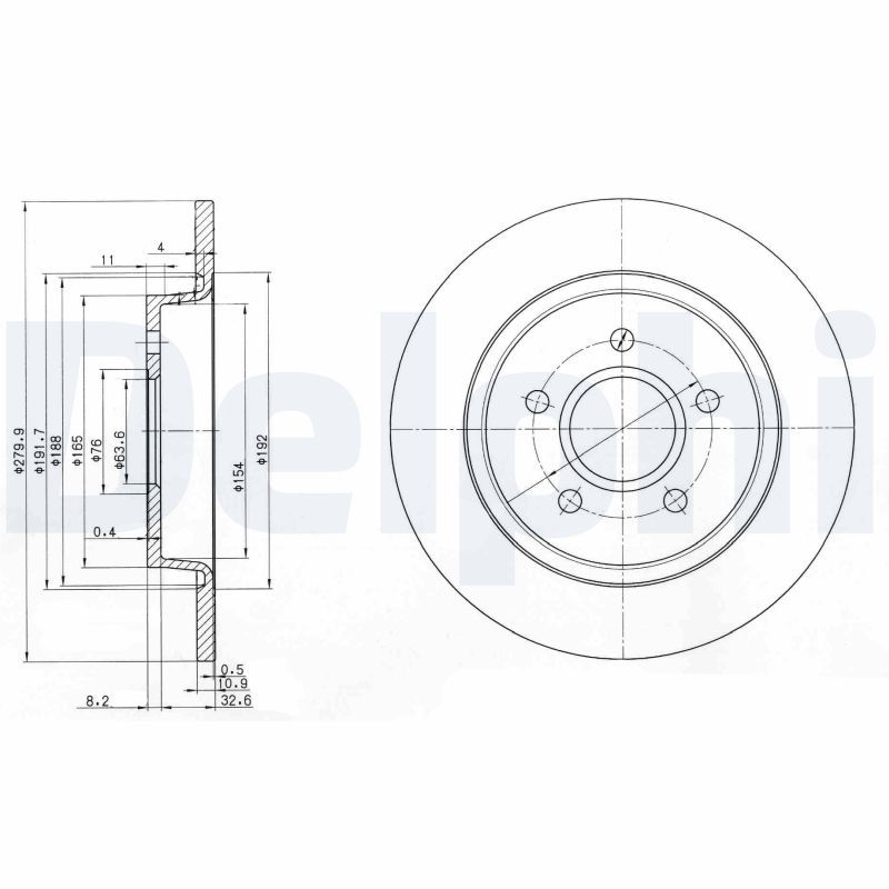 DELPHI BG3897C Brake Disc