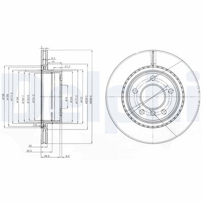 Brake Disc DELPHI BG3901