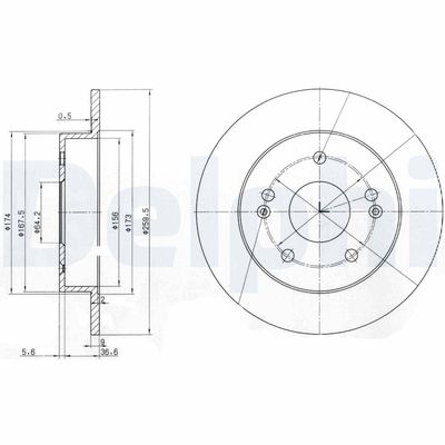 Brake Disc DELPHI BG3906