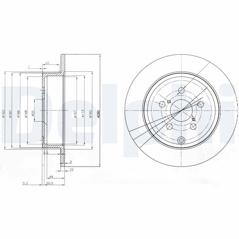 DELPHI BG3912 Brake Disc