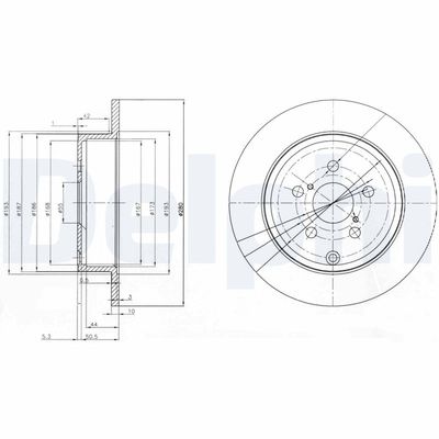 Brake Disc DELPHI BG3912
