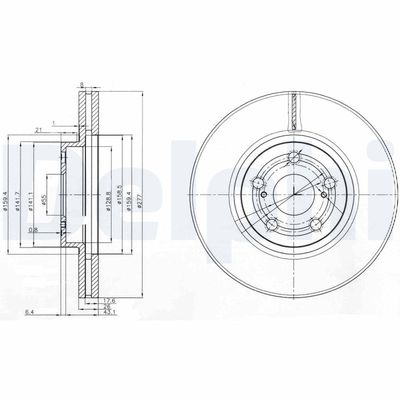 Brake Disc DELPHI BG3913