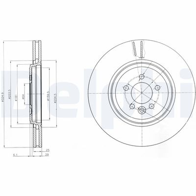 Brake Disc DELPHI BG3918