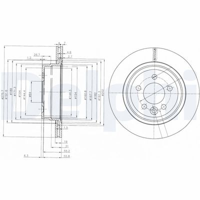 Brake Disc DELPHI BG3919