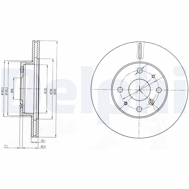 DELPHI BG3920 Brake Disc