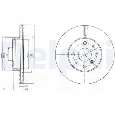 Brake Disc DELPHI BG3920