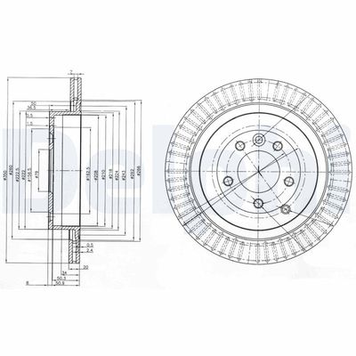 Brake Disc DELPHI BG3925C