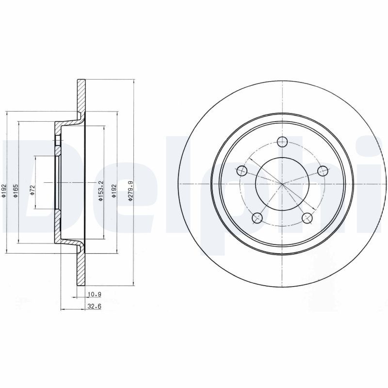 DELPHI BG3930 Brake Disc