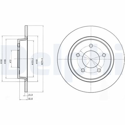 Brake Disc DELPHI BG3930