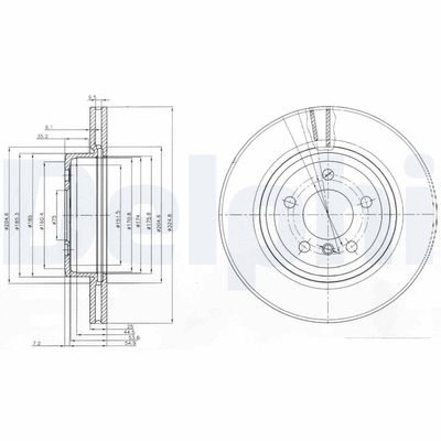 Brake Disc DELPHI BG3938