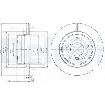 Brake Disc DELPHI BG3947