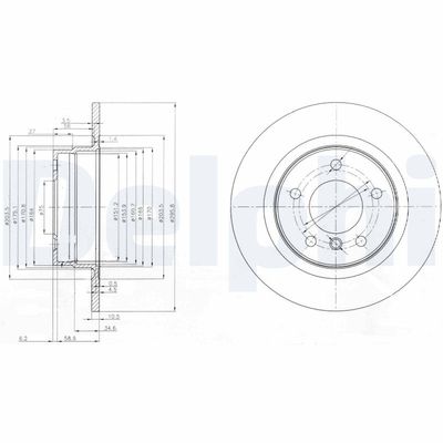 Brake Disc DELPHI BG3960