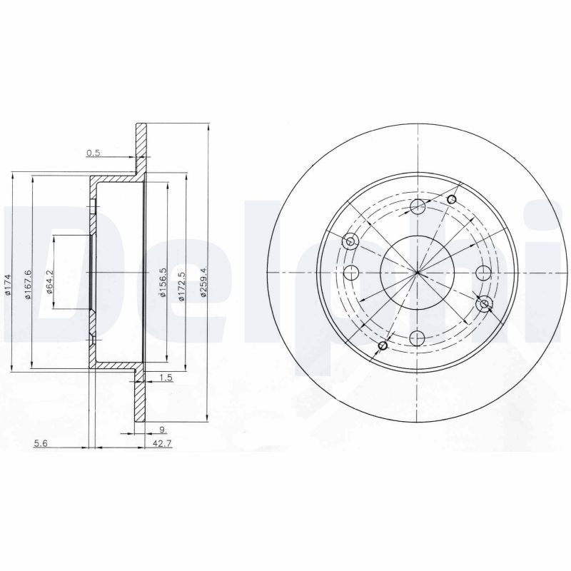 DELPHI BG3983 Brake Disc