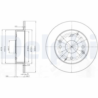 Brake Disc DELPHI BG3983