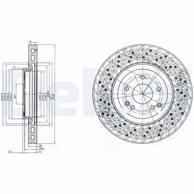Brake Disc DELPHI BG3985C