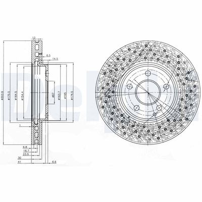 Brake Disc DELPHI BG3986