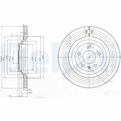 Brake Disc DELPHI BG3991