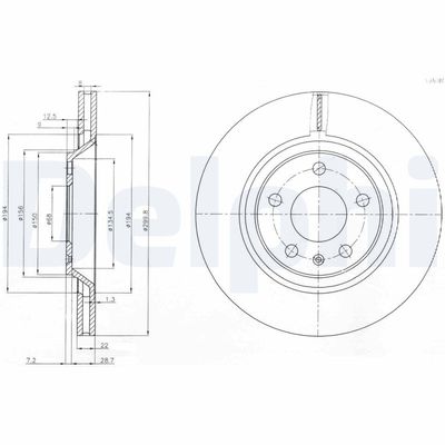 Brake Disc DELPHI BG3997