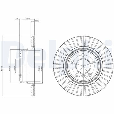 Brake Disc DELPHI BG3999