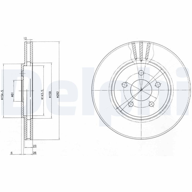 DELPHI BG4000 Brake Disc