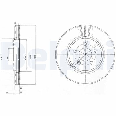 Brake Disc DELPHI BG4000